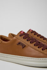 Runner Brown Leather and Nubuck Sneakers for Women.