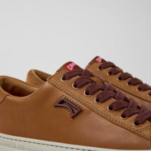 Runner Brown Leather and Nubuck Sneakers for Women.