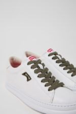 Runner White Leather Sneakers for Women.
