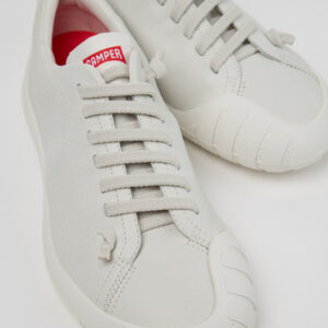 Peu Path+ White Leather Sneakers for Women.