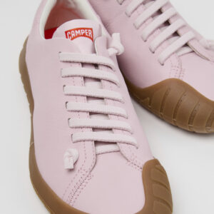 Peu Path+ Pink Leather Sneakers for Women.