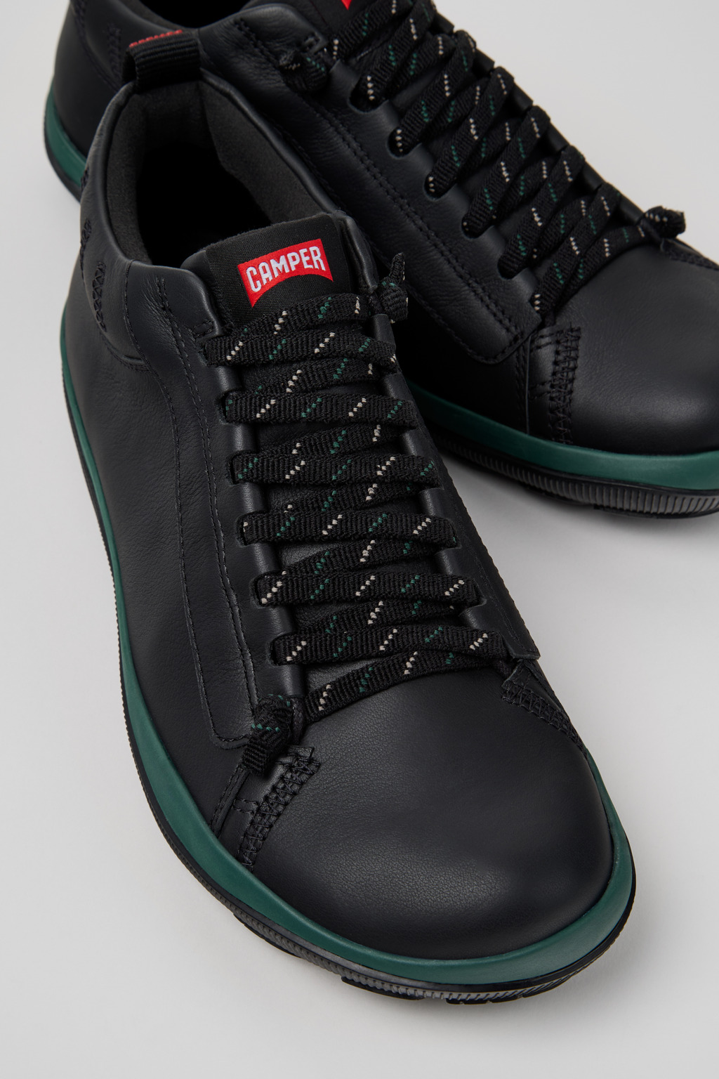 Peu Pista GM GORE-TEX Black Leather Ankle Boots for Men.