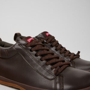 Peu Pista GM GORE-TEX Brown Leather Ankle Boots for Men.