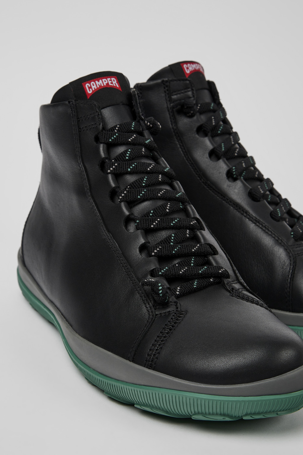 Peu Pista GORE-TEX Black leather ankle boots for men
