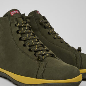 Peu Pista GORE-TEX Green nubuck ankle boots for men
