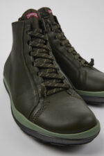 Peu Pista GORE-TEX Green leather ankle boots for men