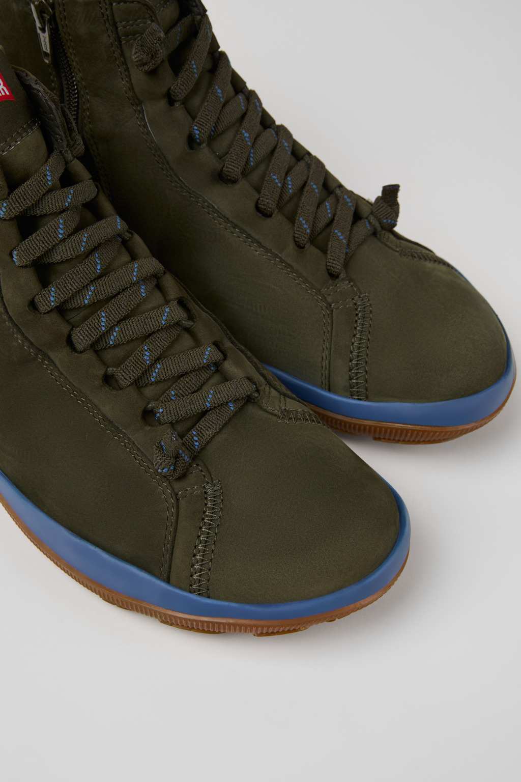 Peu Pista GM GORE-TEX Green Nubuck Mid Boots for Men.