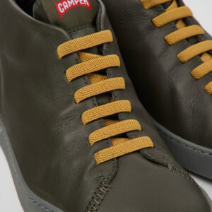 Peu Touring Green leather sneakers for men