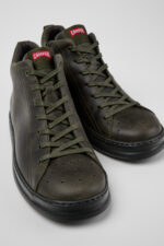 Runner Green nubuck ankle boots for men