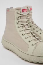 Ground PrimaLoft® MICHELIN Light gray textile and leather ankle boots for men