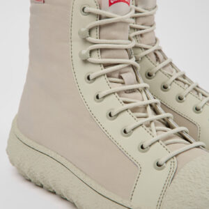 Ground PrimaLoft® MICHELIN Light gray textile and leather ankle boots for men