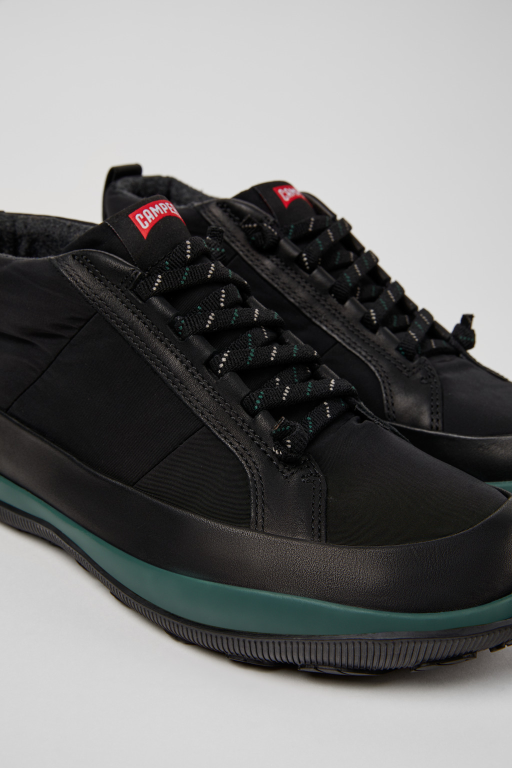 Peu Pista GM - PrimaLoft MICHELIN Black Textile and Leather Ankle Boots for Men.