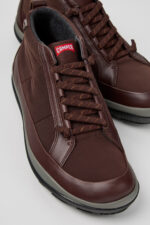 Peu Pista GM - PrimaLoft MICHELIN Brown Textile and Leather Ankle Boots for Men.