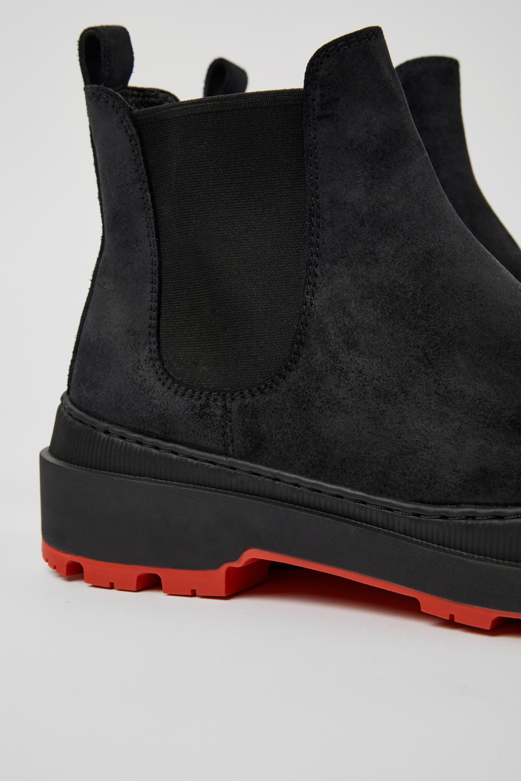 Brutus Trek MICHELIN Black nubuck ankle boots for men