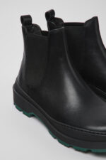 Brutus Trek MICHELIN Black leather ankle boots for men
