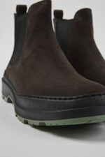 Brutus Trek MICHELIN Gray nubuck ankle boots for men
