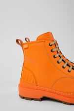 Brutus Trek MICHELIN Orange leather ankle boots for men