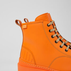 Brutus Trek MICHELIN Orange leather ankle boots for men