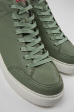 Runner K21 Green leather sneakers for men