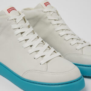 Runner K21 White non-dyed leather sneakers for men