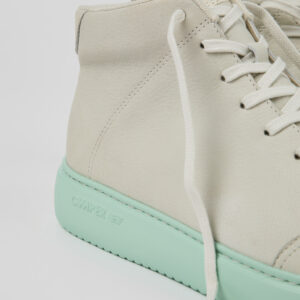 Runner K21 White Leather Sneaker Bootie for Men