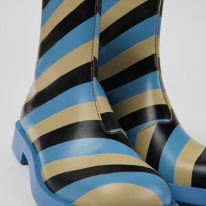 MIL 1978 Multicolored leather ankle boots for men