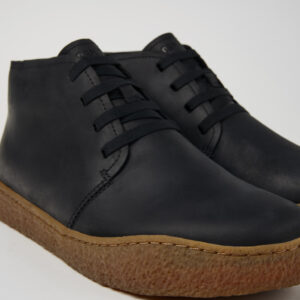 Peu Terreno Black Nubuck Desert Boot for Men