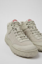 Ground MICHELIN White textile and leather shoes for men