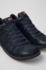 Beetle HYDROSHIELD® Blue leather sneakers