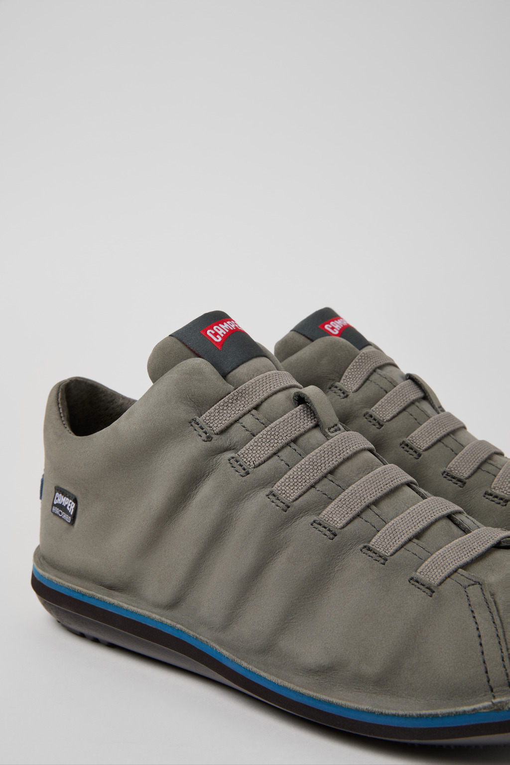Beetle - HYDROSHIELD Gray Nubuck Ankle Boots for Men.