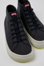 Peu Roda Black recycled cotton sneakers for men