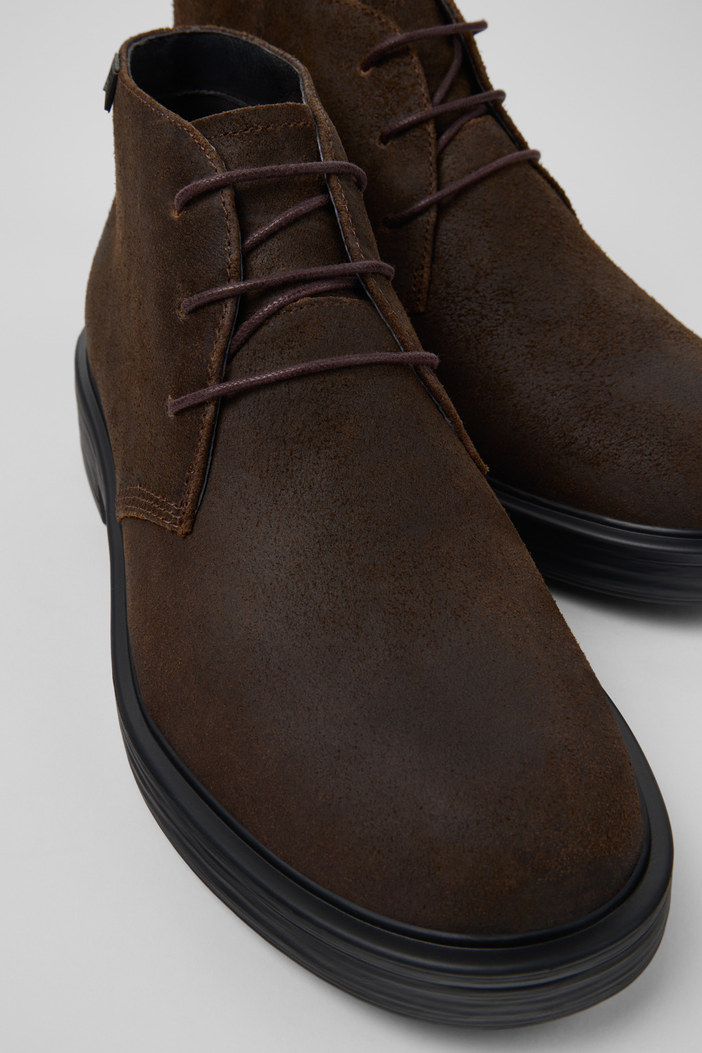 Dean Brown Nubuck Ankle Boots for Men.