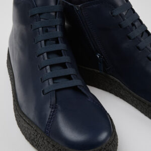 Peu Terreno Blue Leather Desert Boot for Men