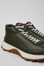 Drift Trail VIBRAM Green leather ankle boots for men