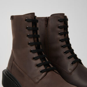 Pix Berlin Brown Nubuck Mid Boots for Men.