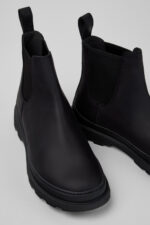 Brutus+ Black Nubuck Ankle Boots for Men.