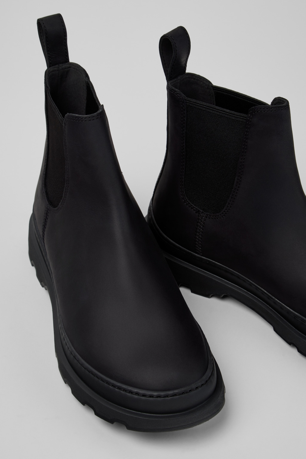 Brutus+ Black Nubuck Ankle Boots for Men.