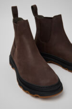 Brutus+ Brown Nubuck Ankle Boots for Men.