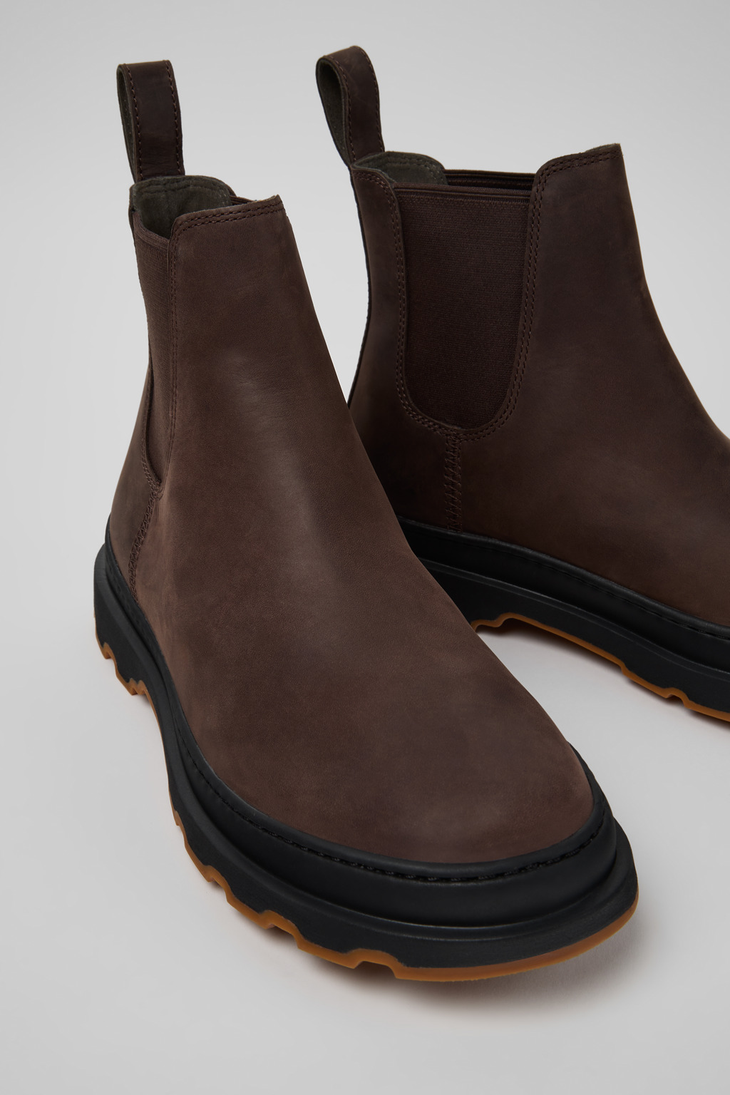Brutus+ Brown Nubuck Ankle Boots for Men.