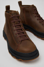 Brutus+ Brown Nubuck Ankle Boots for Men.