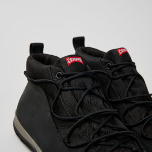 Peu Pista GM GORE-TEX Black Textile and Nubuck Mid Boots for Men.