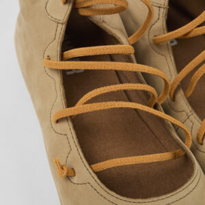 Right Beige Nubuck Shoe for Women