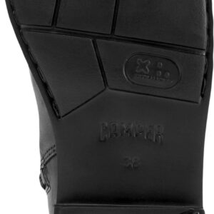 Neuman Black Leather and Textile High Boots for Women.