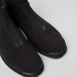 Pix TENCEL Black zip boots for women