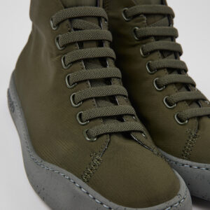 Peu Touring Green textile ankle boots for women