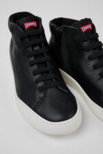Peu Touring Black leather ankle boots for women