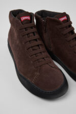 Peu Touring Brown nubuck ankle boots for women