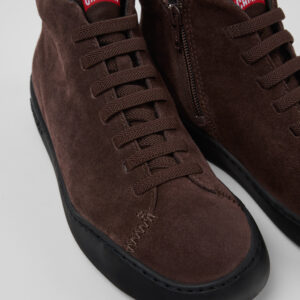 Peu Touring Brown nubuck ankle boots for women