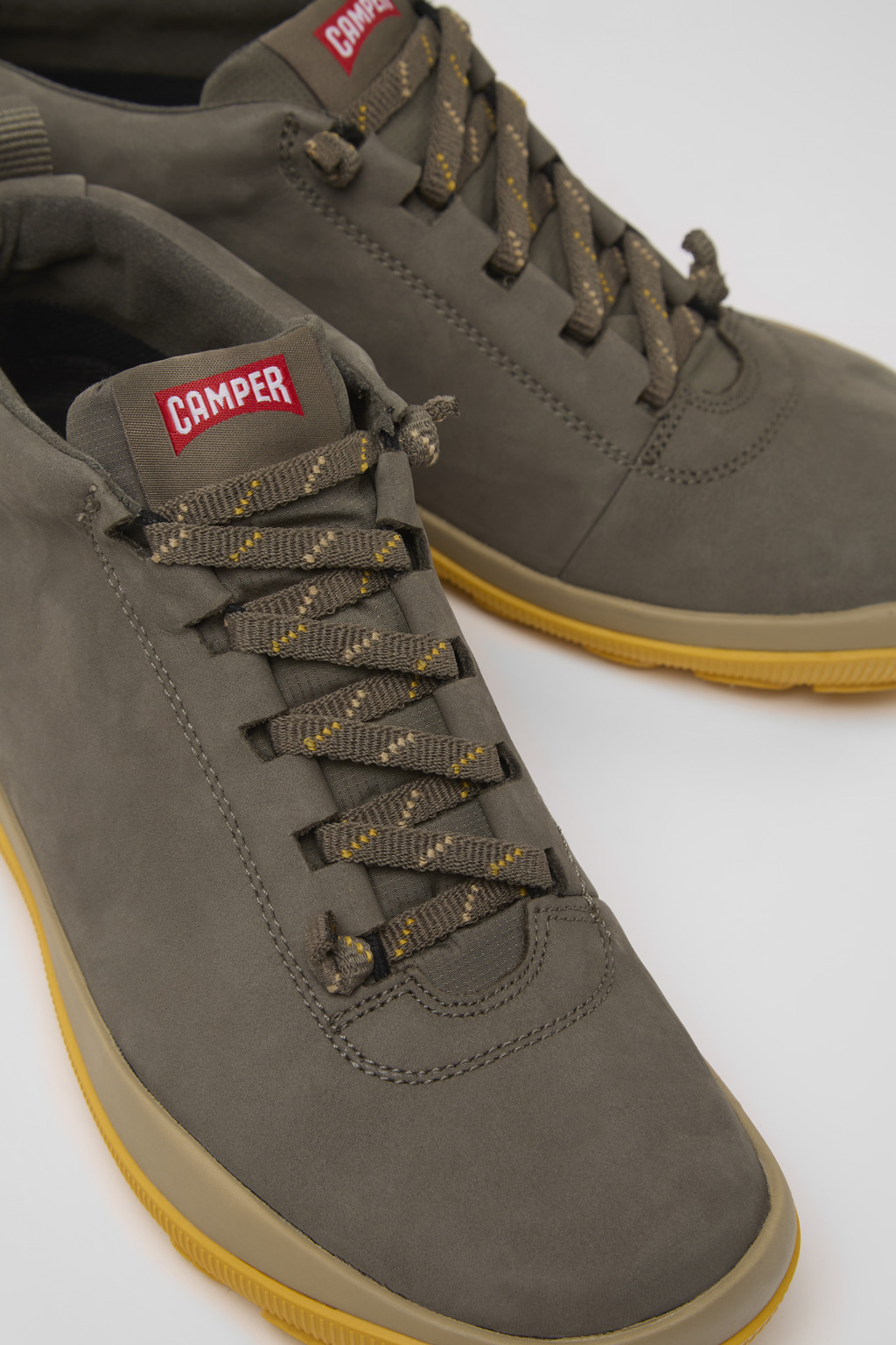 Peu Pista GORE-TEX Brown gray leather sneakers for women