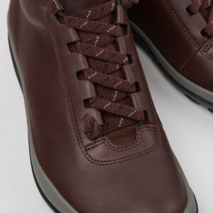 Peu Pista GORE-TEX Burgundy leather sneakers for women